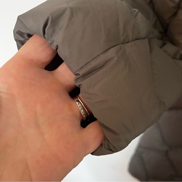 Uniqlo Ultra Light Down Relaxed Coat Olive XS Longline Quilted Jacket - Picture 10 of 14